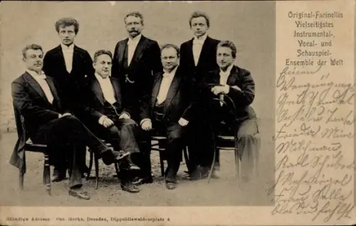 Ak Original-Farinellis Vielseitigstes Instrumental-, Vokal- und Schauspiel-Ensemble der Welt