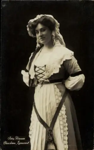 Ak Opernsängerin Ida Bauer, Portrait, Clärchen Egmont