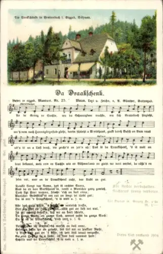 Lied Ak Günther, Anton, Da Draakschenk, Erzgebirgische Mundart Nr. 25, Dreckschänke Breitenbach