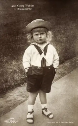 Ak Prinz Georg Wilhelm zu Braunschweig, Kinderportrait