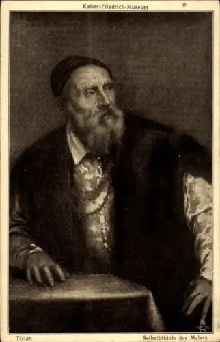 Künstler Ak Tizian, Selbstbildnis des Malers, Kaiser Friedrich Museum
