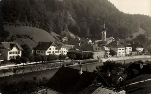 Ak Bad Ischl in Oberösterreich, Teilansicht