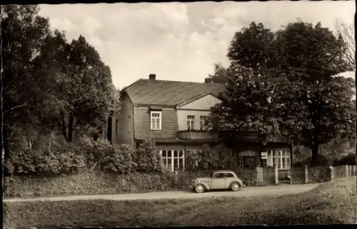 Ak Wüstendittersdorf Schleiz im Vogtland Thüringen, Sommerfrische 'Waldhorn',  Fernruf 435 Schlei