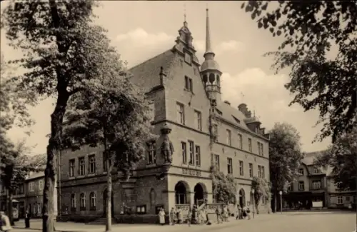 Ak Lützen im Burgenlandkreis, Rathaus