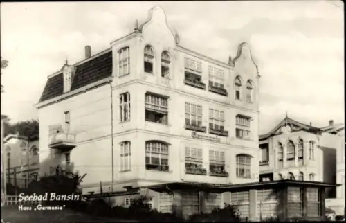 Ak Ostseebad Bansin auf Usedom, Haus Germania