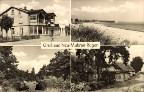Ak Neu Mukran Sassnitz auf Rügen, Strand, Teilansichten