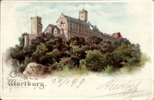 Perl Litho Lutherstadt Eisenach in Thüringen, Wartburg