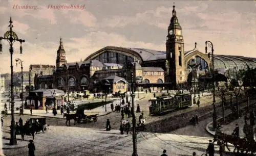 Ak Hamburg Mitte St. Georg, Hauptbahnhof