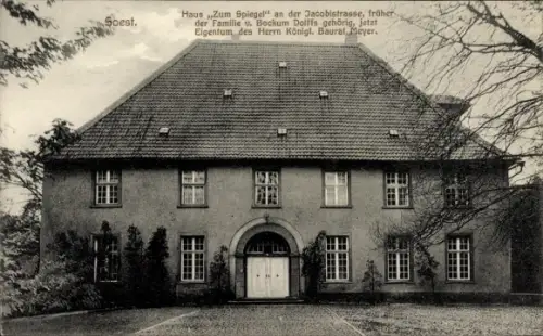 Ak Soest in Westfalen,  Haus Zum Spiegel, Jacobistraße