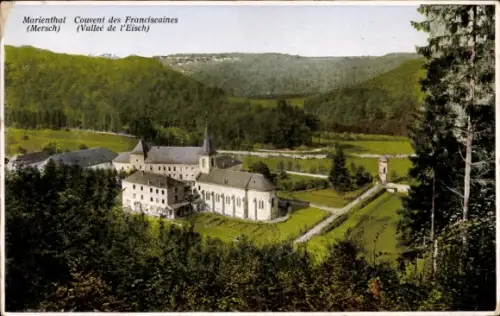 Ak Mersch Luxemburg, Couvent des Franciscaines