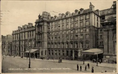 Ak Newcastle upon Tyne Northumberland England, Central Station Hotel
