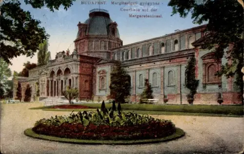 Ak Margitsziget Margareteninsel Budapest Ungarn, Kurhaus