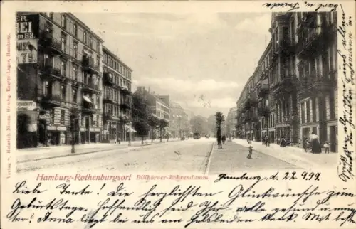 Ak Hamburg Mitte Rothenburgsort, Billhorner Röhrendamm