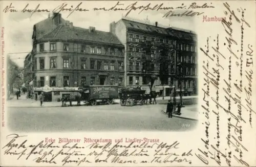 Ak Hamburg Mitte Rothenburgsort, Ecke Billhorner Röhrendamm und Lindley-Straße