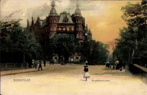 Ak Hamburg Mitte Borgfelde, Borgfelderstraße