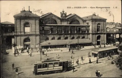 CPA Paris XV Vaugirard, La Gare Montparnasse