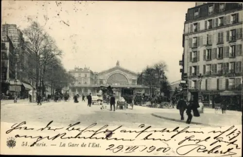 CPA Paris X, Gare de l'Est