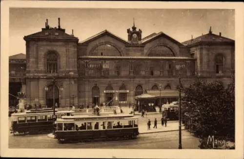 CPA Paris XV Vaugirard, La Gare Montparnasse