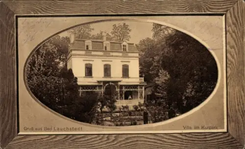 Passepartout Ak Bad Lauchstädt Sachsen Anhalt, Villa im Kurpark
