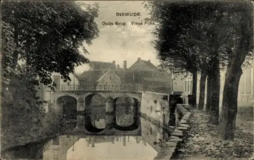 CPA Diksmuide Dixmude Westflandern, Oude Brug, Vieux Pont