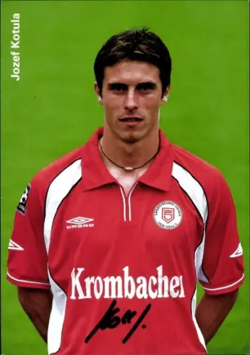 Autogrammkarte Fußballer Jozef Kotula, Sportfreunde Siegen, Autogramm