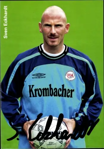 Autogrammkarte Fußballer Sven Eckhardt, Sportfreunde Siegen, Autogramm