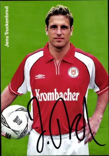Autogrammkarte Fußballer Jens Truckenbrod, Sportfreunde Siegen, Autogramm