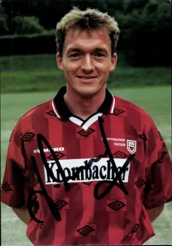 Autogrammkarte Fußballer Jürgen Margreff, Sportfreunde Siegen, Autogramm