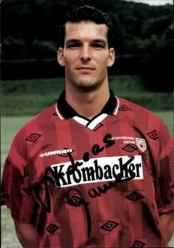 Autogrammkarte Fußballer Andreas Krämer, Sportfreunde Siegen, Autogramm