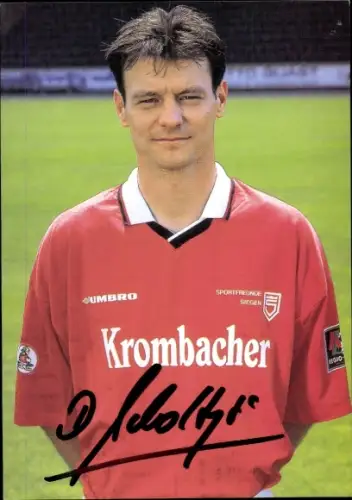 Autogrammkarte Fußballer Darius Scholtysik, Sportfreunde Siegen, Autogramm