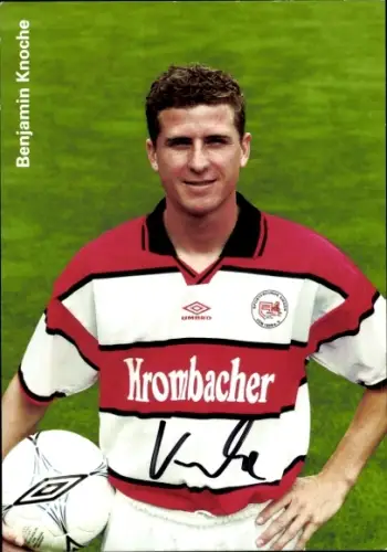 Autogrammkarte Fußballer Benjamin Knoche, Sportfreunde Siegen, Autogramm