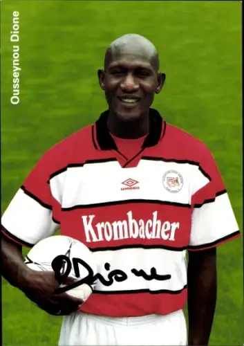 Autogrammkarte Fußballer Ousseynou Dione, Sportfreunde Siegen, Autogramm