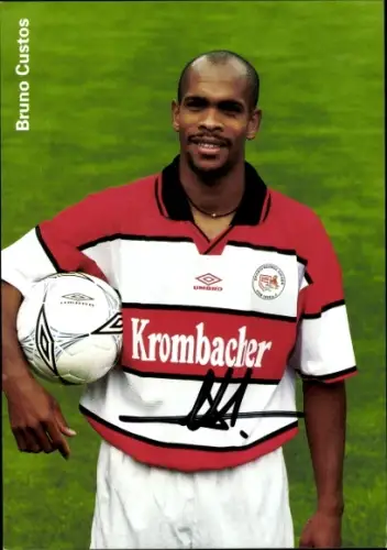 Autogrammkarte Fußballer Bruno Custos, Sportfreunde Siegen, Autogramm