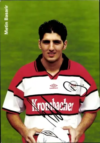 Autogrammkarte Fußballer Metin Basarir, Sportfreunde Siegen, Autogramm