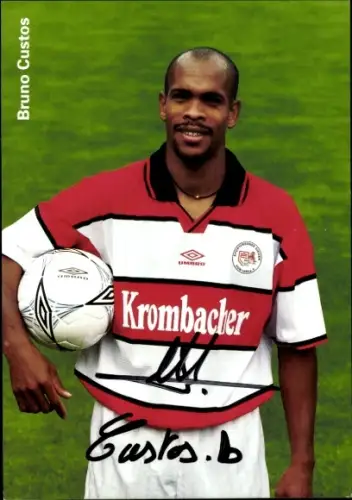 Autogrammkarte Fußballer Bruno Custos, Sportfreunde Siegen, Autogramm