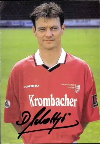 Autogrammkarte Fußballer Darius Scholtysik, Sportfreunde Siegen, Autogramm