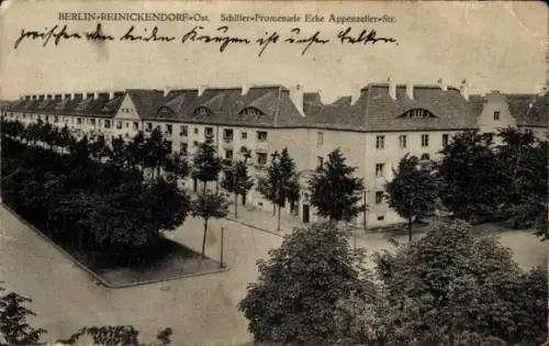 Ak Berlin Reinickendorf, Schiller-Promenade, Appenzeller-Straße