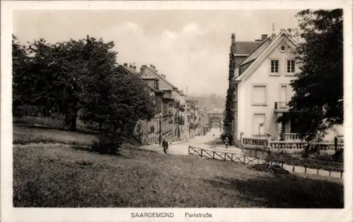 Ak Sarreguemines Saargemünd Lothringen Moselle, Parkstraße
