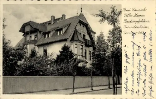 Ak Bad Lausick in Sachsen, Villa Maria, Fremdenheim