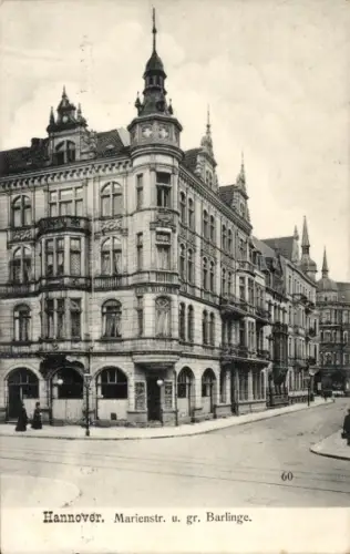 Ak Hannover, Marienstraße und große Barlinge