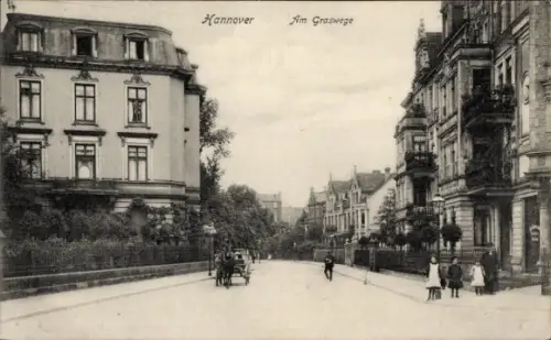 Ak Hannover, Straßenansicht am Graswege