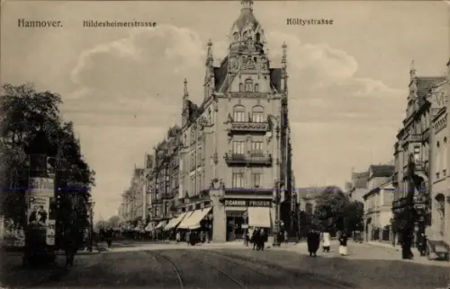 Ak Hannover in Niedersachsen, Hildesheimerstraße, Höltystrasse