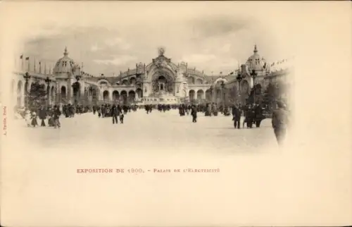 Ak Paris, Ausstellung von 1900, Palais de l’Electricité