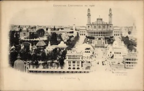 CPA Paris, Exposition Universelle 1900, Trocadero