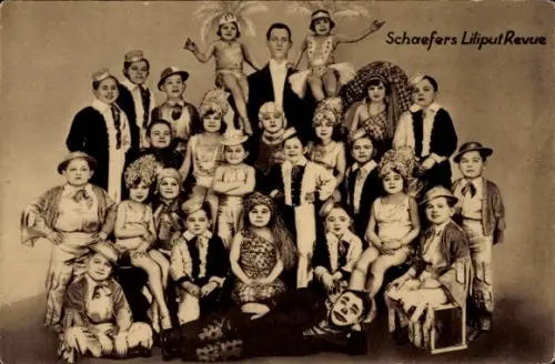 Ak Schäfers Liliput Revue, Liliputaner