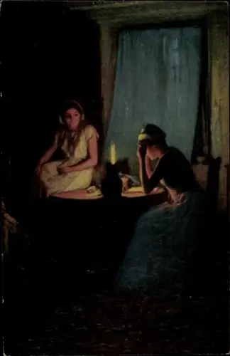 Künstler Ak Delachaux, Leon, Studien