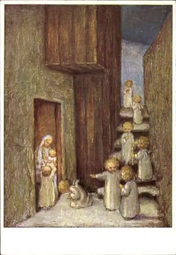 Künstler Ak Spötl, Maria, Der Kinder Weihnachtsgang