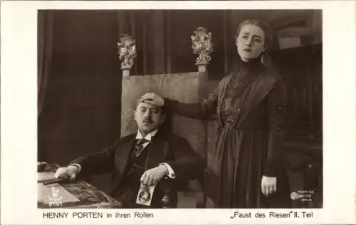 Ak Schauspielerin Henny Porten, Film Faust des Riesen, II. Teil