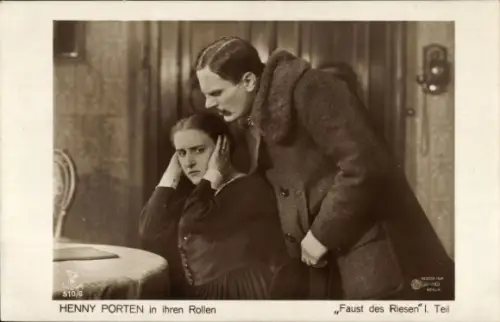 Ak Schauspielerin Henny Porten, Film Faust des Riesen, I. Teil