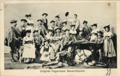 Ak Original Tegernseer Bauerntheater, Volkstrachten